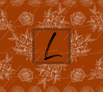 Custom Floral Monogram (20 oz.)