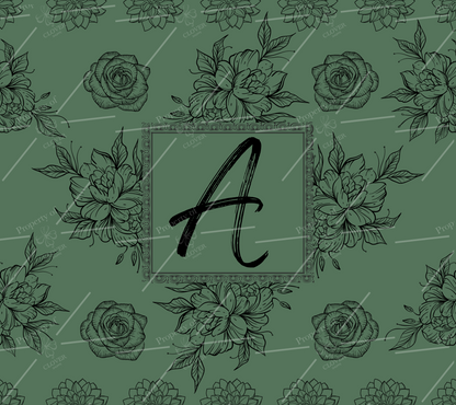 Custom Floral Monogram (15 oz.)