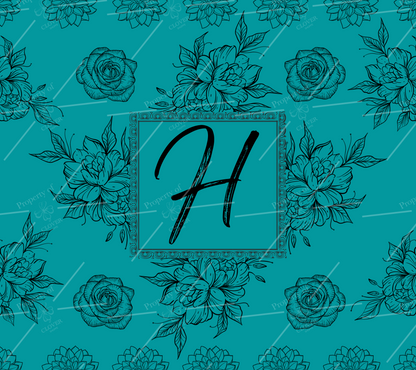 Custom Floral Monogram (20 oz.)